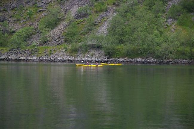 ソグネフィヨルドのクルーズは約2時間「フロム」へ