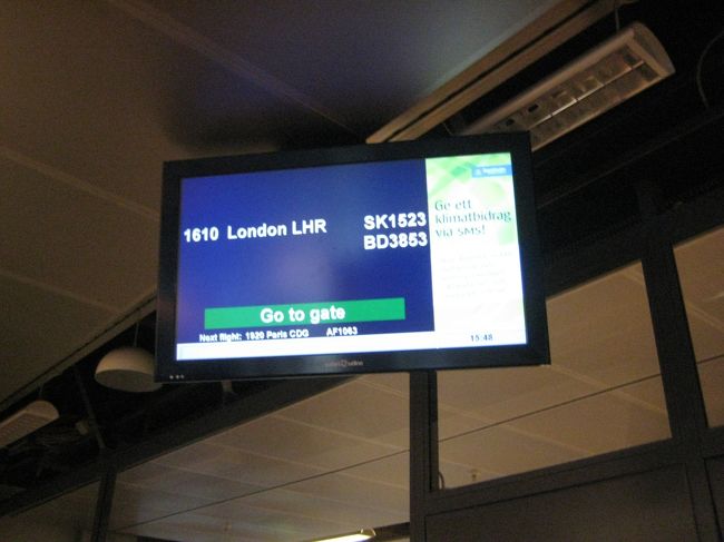 １６：１０発で、ロンドンヒースロー空港へ戻ります