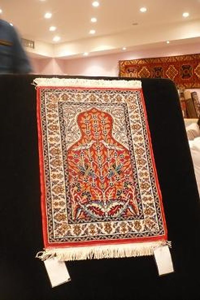 絨毯屋で、しつこくこられて。。。<br />きっと、革製品のお店と順番が逆だったら、<br />買っていたかも。<br />今回、自分へのご褒美に、ちょっと奮発して、<br />革のジャケットを購入したからね（＾ｖ＾）<br />