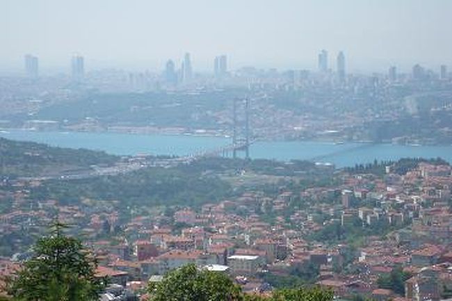 イスタンブールの街並みをみおろす。