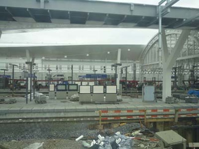 ザルツブルク中央駅　工事中です
