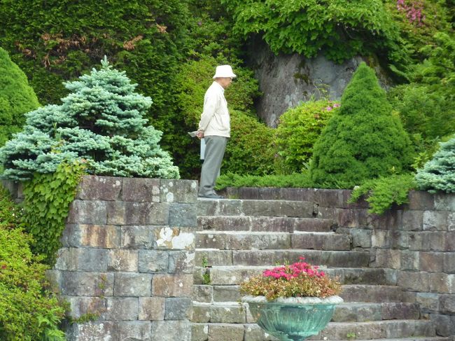 植物研究の学者さんでしょうか？<br /><br />あそこに立つこと、１時間。<br />そのうち論文が出ると思いますよ〜(^^)