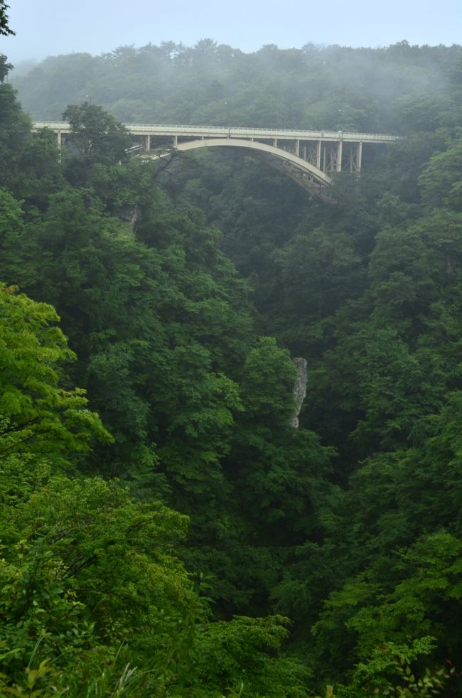 撮影ポイントはこの橋から・・・とっても深緑〜