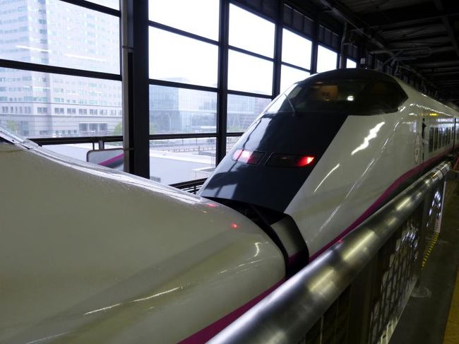 乗って来たこまちの切り離し