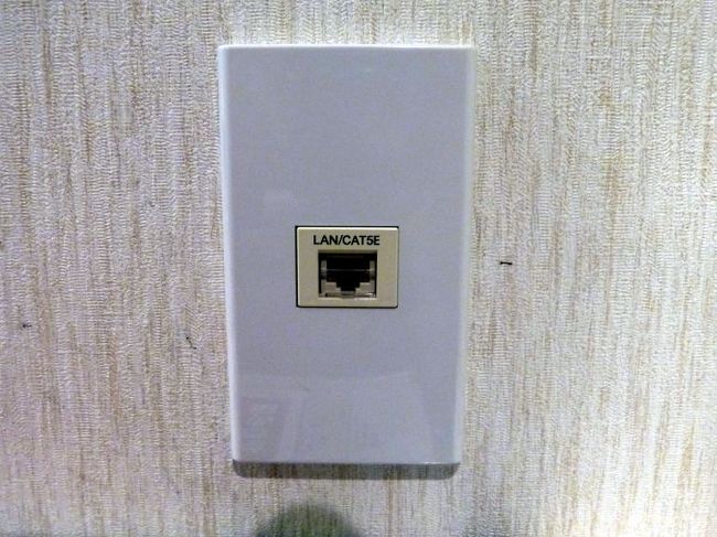 有線ランで無料でインターネットに接続できます