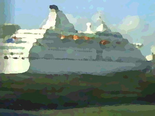 　コーズウェイを通り、豪華客船の停泊するハーバーをぬけて進めば、マイアミのダウンタウン。<br />　驚くような大都会で、光り輝く摩天楼に見とれているうちに、フォードはいつの間にか国道１号線に踏み込んでいました。<br /><br />　「あれ、これ１号線だ。」<br /><br />　道ばたのサインに教えられました。<br /><br />　あこがれの国道１号線、心の準備もなにもあったものではないです。<br />　遠くカナダの国境から、遙か南の海上のキーウェストまで延々と続く道……。<br />　その途上に、あのセブンマイルブリッジもあるのでしょう。<br />