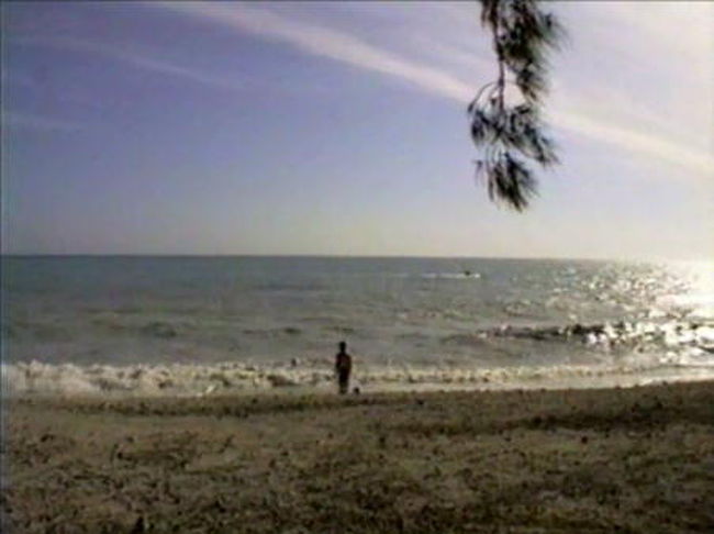 　一月の海辺に出ると……