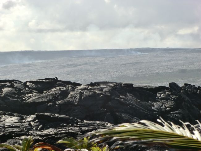 固まった溶岩の上を歩いてみました\(^o^)／
