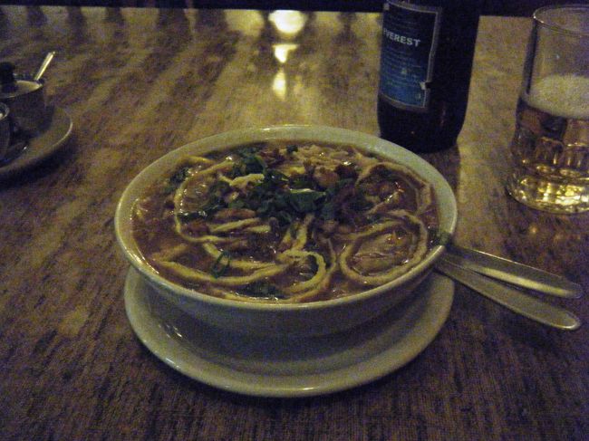 「トゥクパ」　という麺料理<br /><br /><br />麺が日本のそうめんのように細いのが特徴。