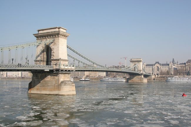 今通ってきたくさり橋を斜めから撮影。