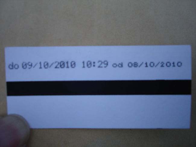 ちなみに改札すると裏に印字がされます。