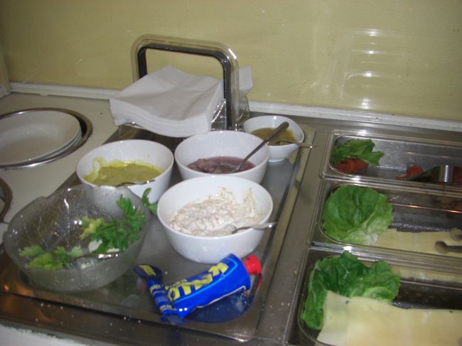 アダモの家の近くのホテルを予約してもらっていた。一泊15000円。北欧にしては安い方です。一泊だけホテルで残りはアダモのマンションのゲスト用の部屋（一泊２７００円）に滞在するのです。<br /><br />朝ごはんは豊富★北欧らしい朝ごはんです。このチューブに入っているタラコのソースみたいなのが絶品なのです。<br />いわしの酢漬けもあったなぁ。