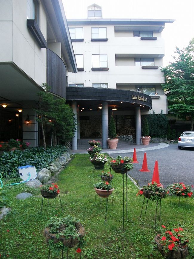 ホテルの庭から・・