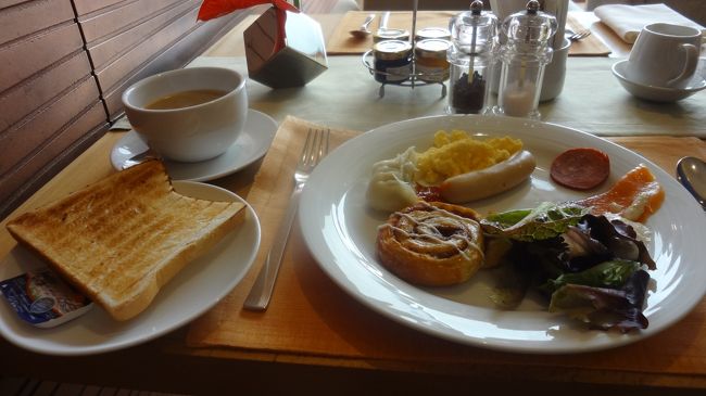 エグゼラウンジで朝食