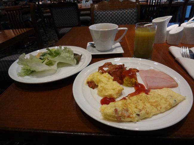 エグゼラウンジでの朝食