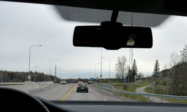 55番のインターよりE75，4号線に