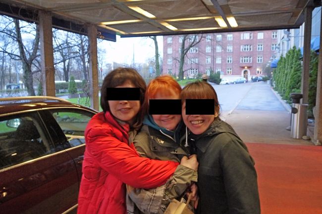 2057ホテルまで送ってもらって，明るくわかれる！またね！Nahdaan Pian!　すぐあおう！