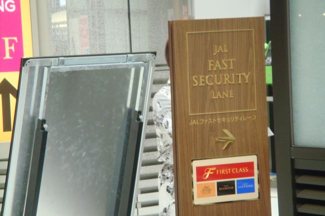 上級会員用セキュリティー入口<br /><br />空港利用客少ないせいか<br />あんまり恩恵感じないなー