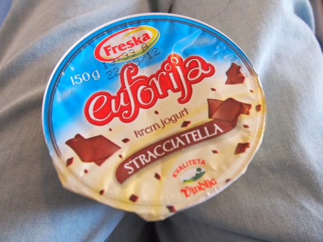 今回の旅ではなかなか出会えなかった<br />お気に入りのチョコチップヨーグルトげっとん♪<br />日本でも販売してほしい(切実)