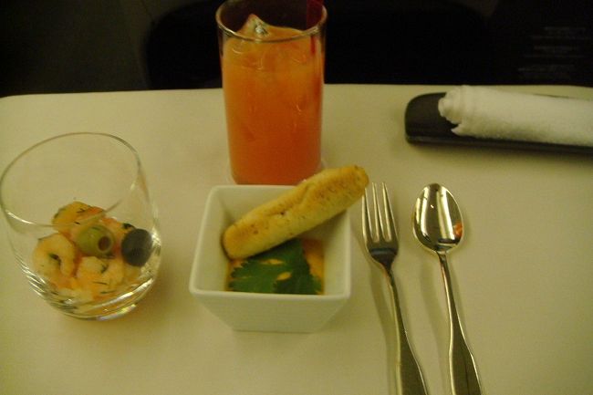 復路もＣクラス<br /><br />まずはアミューズプーシュ<br /><br /><br />味は微妙△