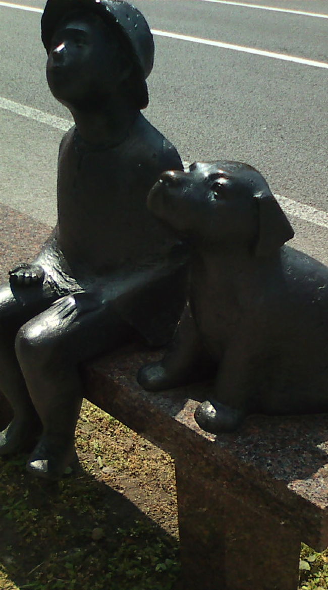 五稜郭タワーから出ると、暑い暑い。<br />道すがらに見つけたこの子たちも、あまりの暑さに力なく空を見つめています。（ように見えます^^）<br />ホテルで仕切り直しをしましょう。