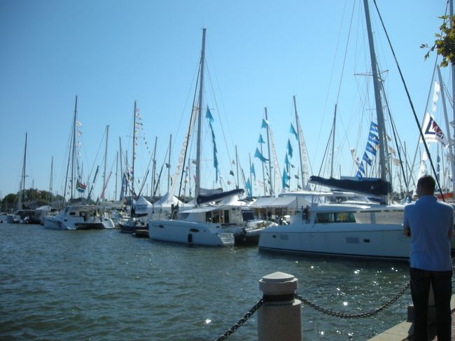 手前の桟橋みたいなところから校内に入れるみたい