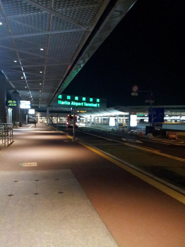 だいたい定刻通り成田空港に到着。