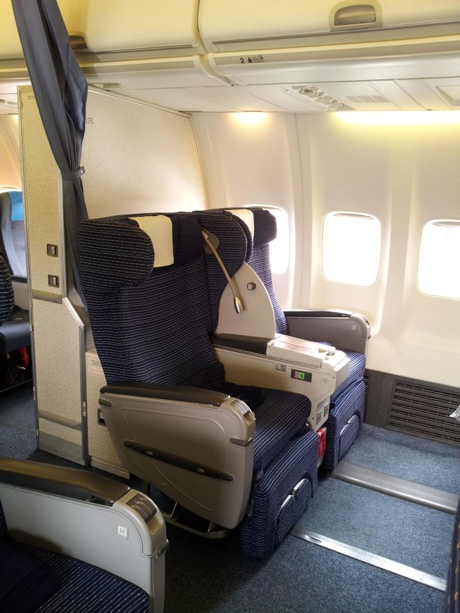 広いわーとうっとり。<br />隣の席は親子（その親子と私たちしかいなかった）で、男の子は乗り馴れているのか落ち着いた風情。片やはじめてのこういう席に大興奮する三十代。