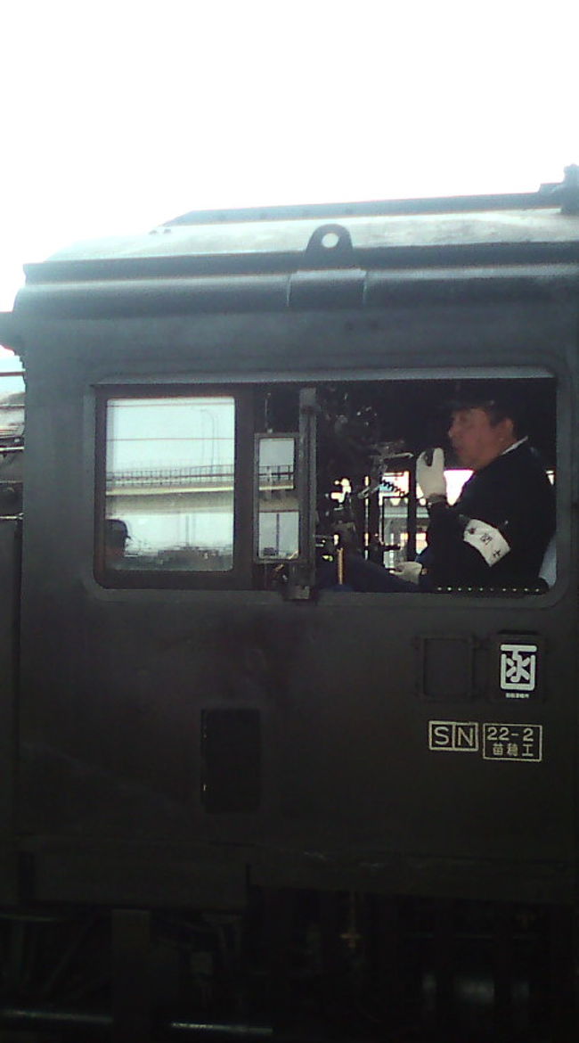 普通の電車の運転と、どういうところが違うんでしょうね。運転する人以外に、石炭をくべているお仕事をしている人もいました。