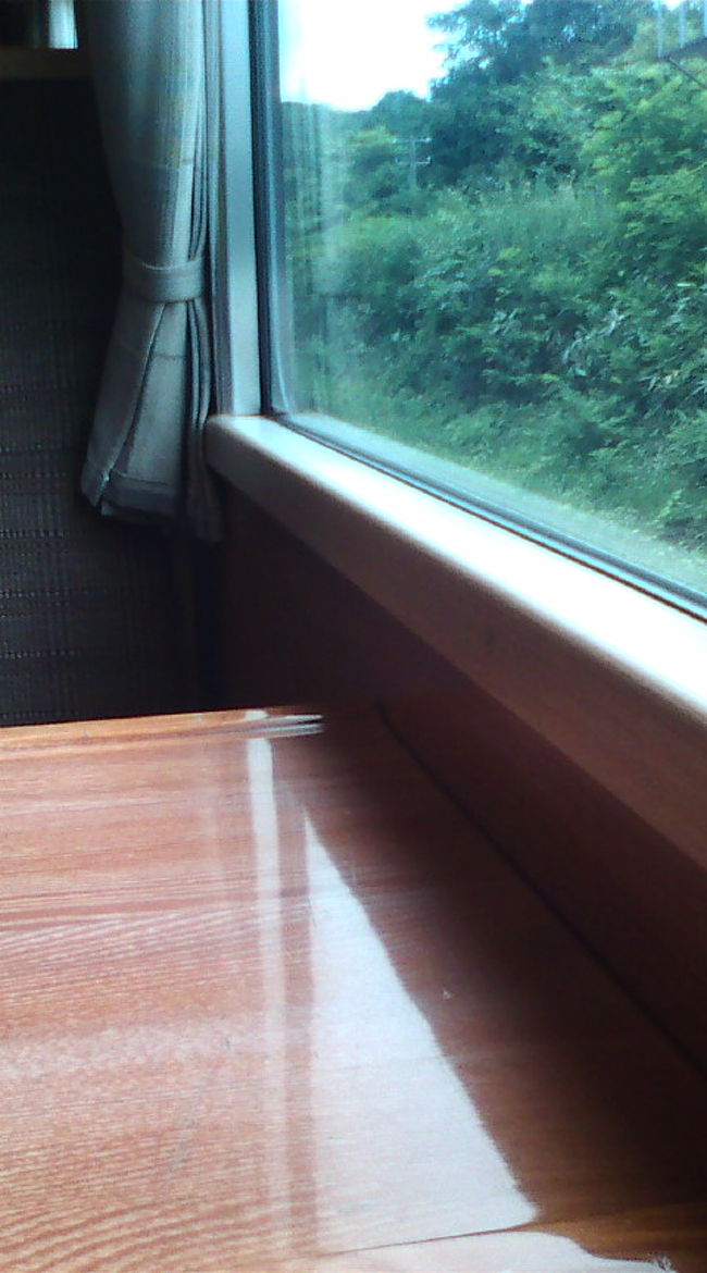 窓よりの座席でラッキー。ＳＬといっても、乗り心地はそれほど変わりません。でも、機関車のシュッシュッという音や、汽笛の音にしびれます〜。<br />あと、窓越しにＳＬに手をふる小さい子や、走る姿を愛おしく見つめるオジサマたちの姿などを目にすることができました。