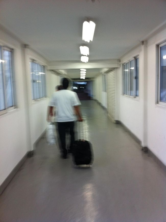 さっきも書いたのですが、グリーン席は優先下船できるので、一番乗りで入国審査へ。