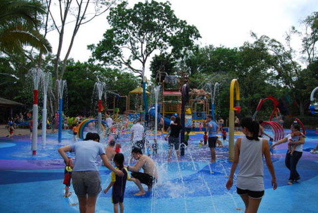 ここがメインの水遊び場。<br />