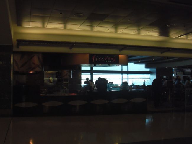 空港内のあちこちに　firewoodというお店が・・・<br /><br />どこかで聞いたことのある名前・・・<br />あ、NAPAで夕食を食べたカフェだ。<br />どこにでもあるお店だったのね・・・<br /><br />ここのポテト、おいしかったです！<br /><br />