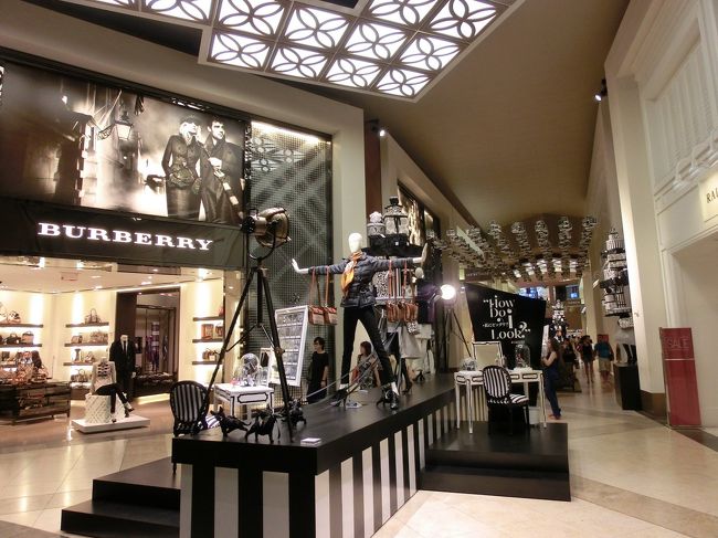 21時前に、ワイキキへ戻り解散。<br /><br />ＤＦＳに寄って、品定めです。<br />１階のディスプレイがきれいです。<br /><br />バケーションレンタルのお誘いも受けました。見学は９０分くらい。で、ＤＦＳで使える１００ドルギフト券をくれるとか。<br /><br />時間なくて、今回は断念。