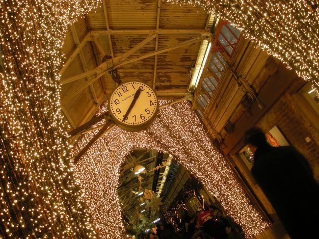 電飾と時計のコラボ