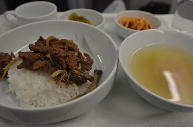 ホノルル到着前はプルコギ・・・