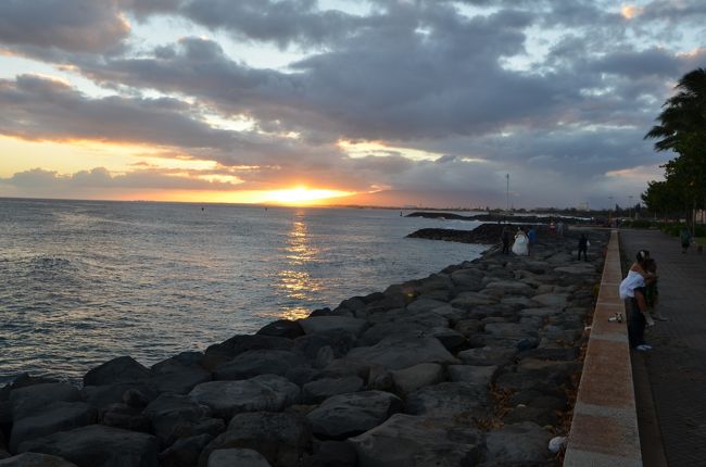 そして、今日の一日が沈んでいきます・・・