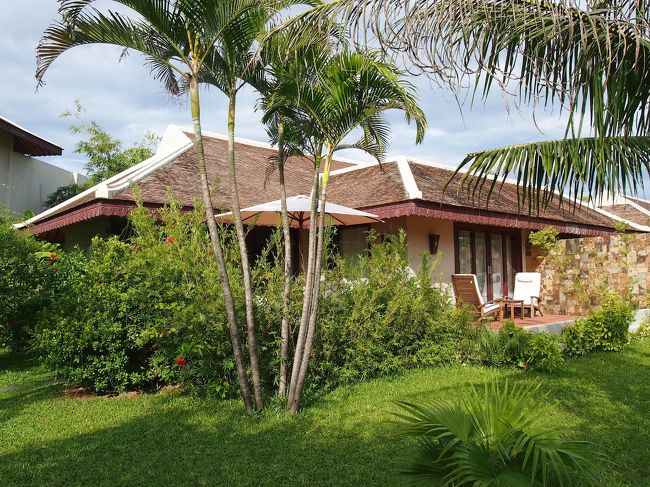 今回宿泊した172号室<br />ビーチフロント ヴィラのツインルーム<br />広さは96平米、ビーチフロントでも、ビーチ沿いではなく、一列後ろの部屋。