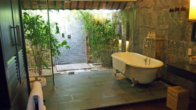 バスルーム<br />全体で8帖程の広さ（外のシャワーブースを入れずに）<br />とても広々しています。