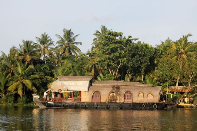 ハウスボートがあちこちに泊まっている。こんなにたくさんあって商売になるのかというくらい。<br /><br />ちなみに宿で聞いたハウスボートの値段は１泊6000Rsだった。1泊乗ってもあきそうにないので、次回はぜひ乗ってみたい。