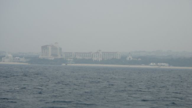 初めて海から見る「日航アリビラ」