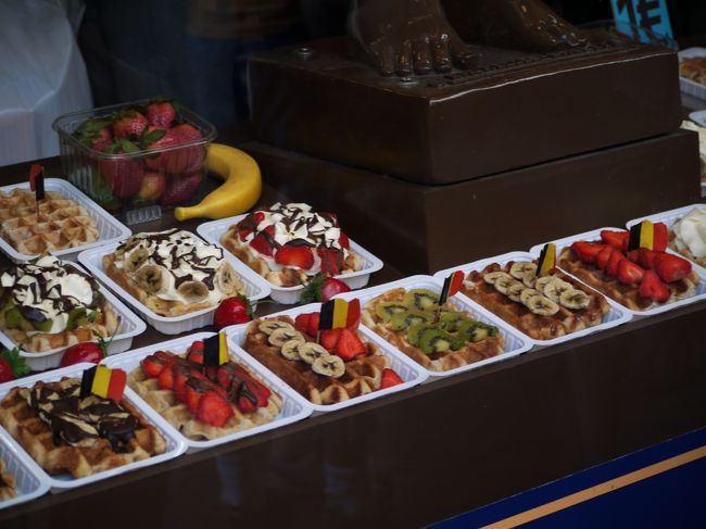 ワッフルの可愛いトッピング