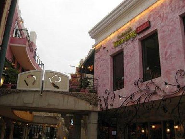 美浜アメリカンビレッジは、アメリカ西海岸の代表的な町の一つ・サンディエゴにあるショッピングモール街を参考に建設されたそうです・・・・・・・でも、サンディエゴには、行ってないからな〜〜〜〜よくわからなかった。<br /><br />正直、私には、あまり興味のない場所でした。<br /> 