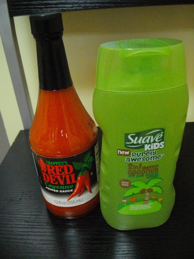 Hot Sause $2.69<br />KIDS 2in1シャンプー（ココナッツの香り）　$4.45