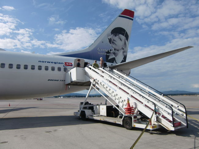 尾翼にはノルウェーの有名人の顔が書いているのだ。<br />