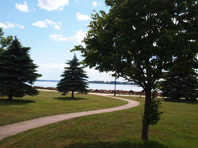 海に出ました。