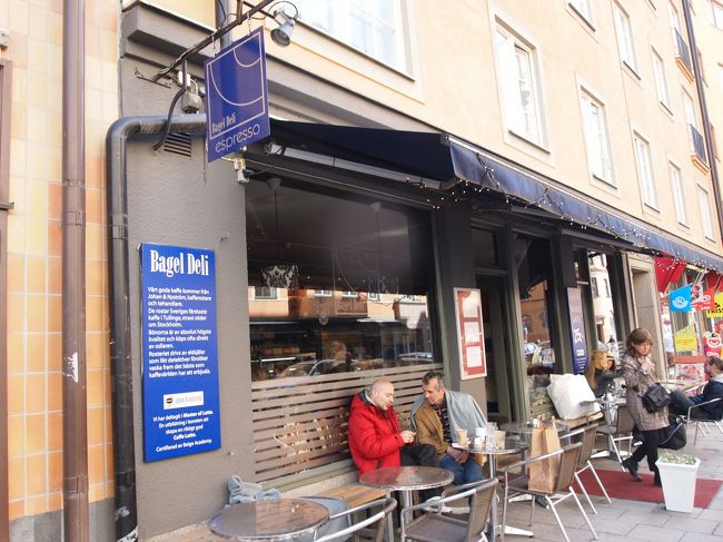 こちらがBagel Deliの外観です。<br />free wi-fiもあり長居させていただきました♪