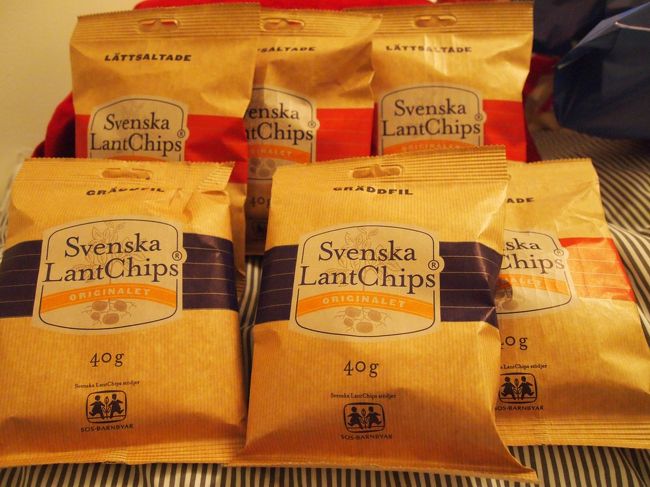 そしてストックホルムではまって<br />食べてたポテチ。<br />結構いいお値段だったんですが<br />おいしかったので大人買いして<br />お土産に持って帰りました。