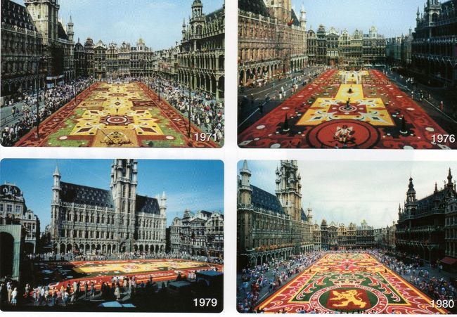 冊子の中の、過去のフラワーカーペット。<br />昔は、不定期だったのですね。<br />