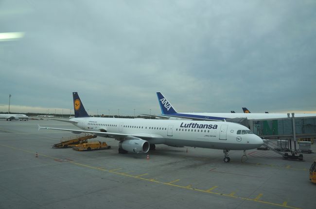 ナポリまではこの飛行機で。<br />お隣のＮＨ機を見ると何だかホッとする。。（笑）